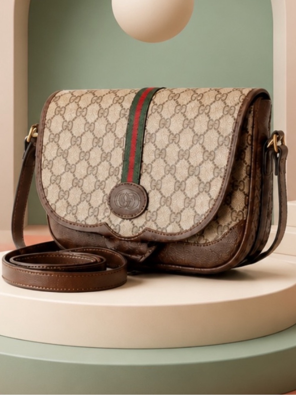 Authentic Gucci Crossbody/Shoulder Bag GG Sherry Line.